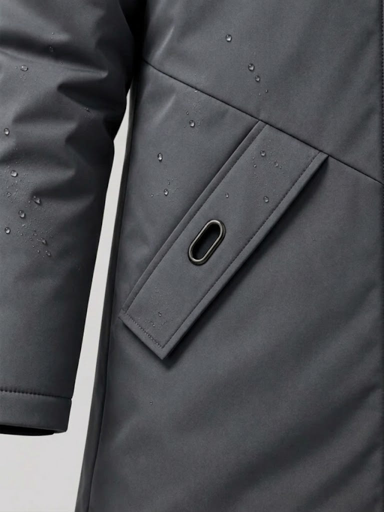 HUGO LAURENT™ | Men's Windproof Hooded Thermal Mid-Length Parka Jacket