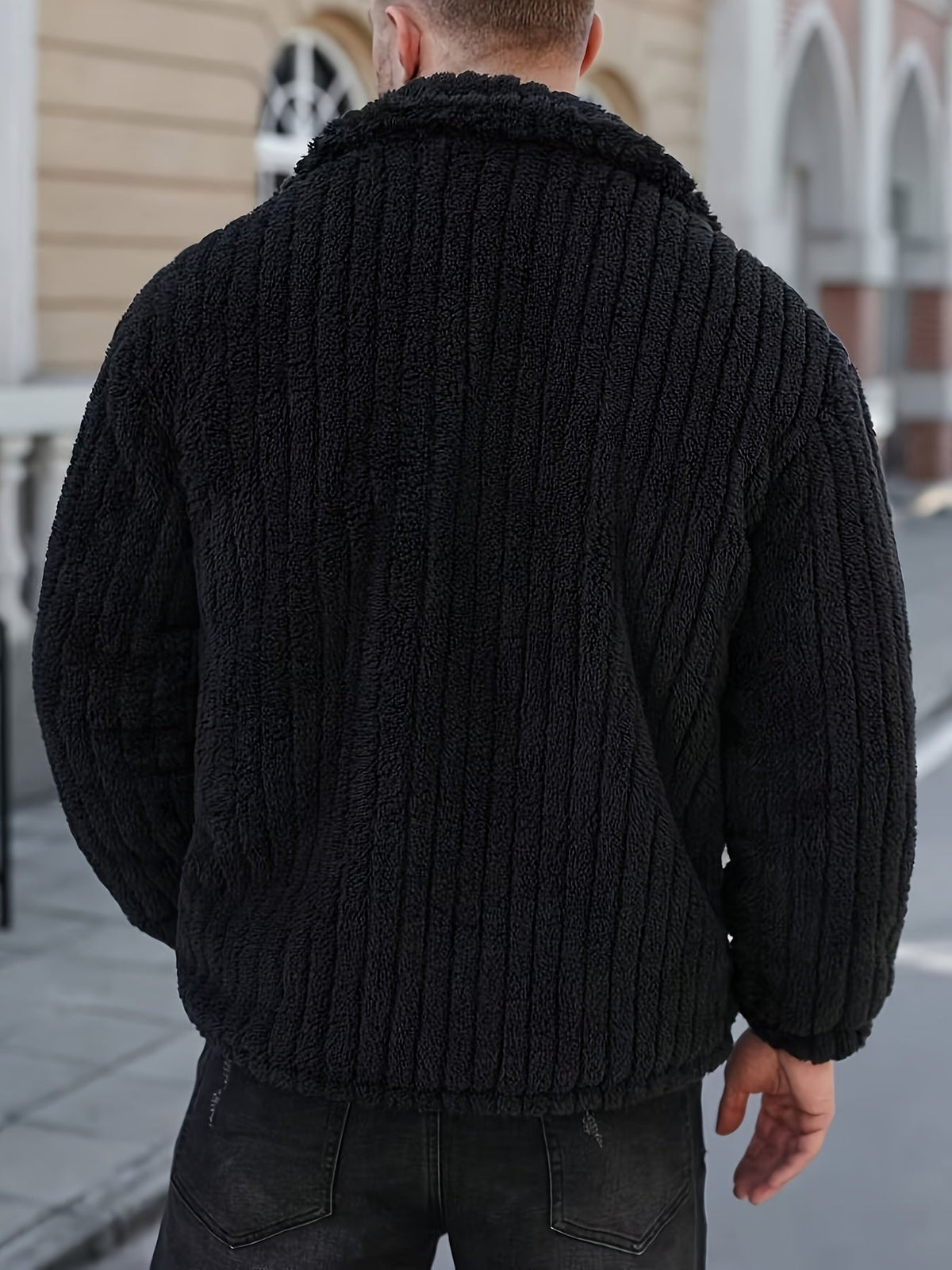 HUGO LAURENT™ | Men’s Striped Knit Jacket