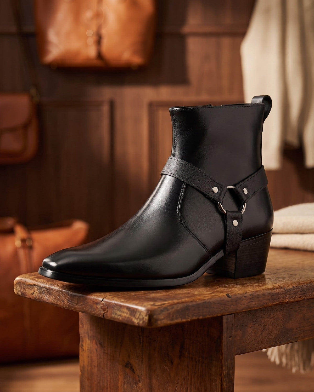 HUGO LAURENT™ | Umberto Leather Harness Boot