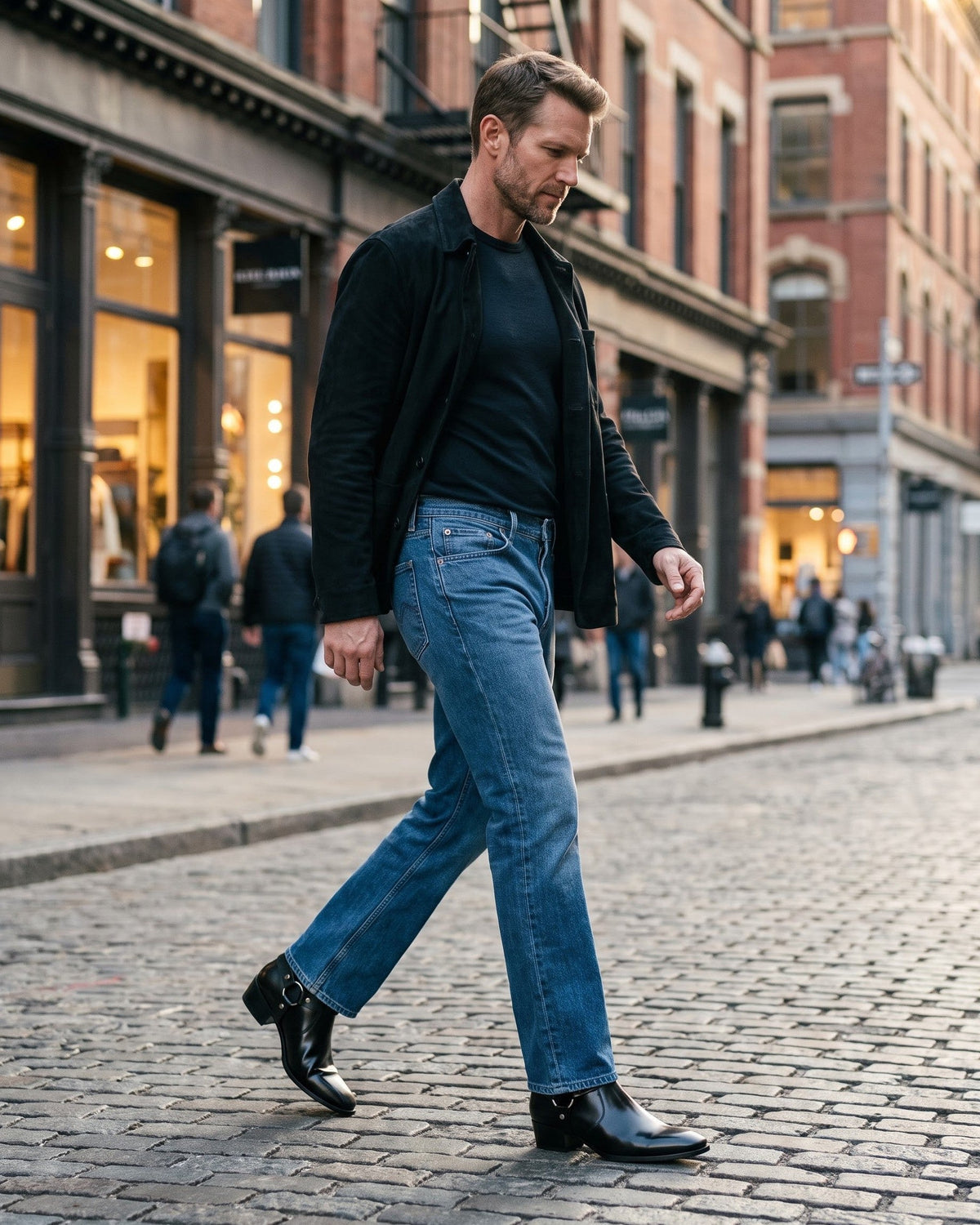 HUGO LAURENT™ | Umberto Leather Harness Boot