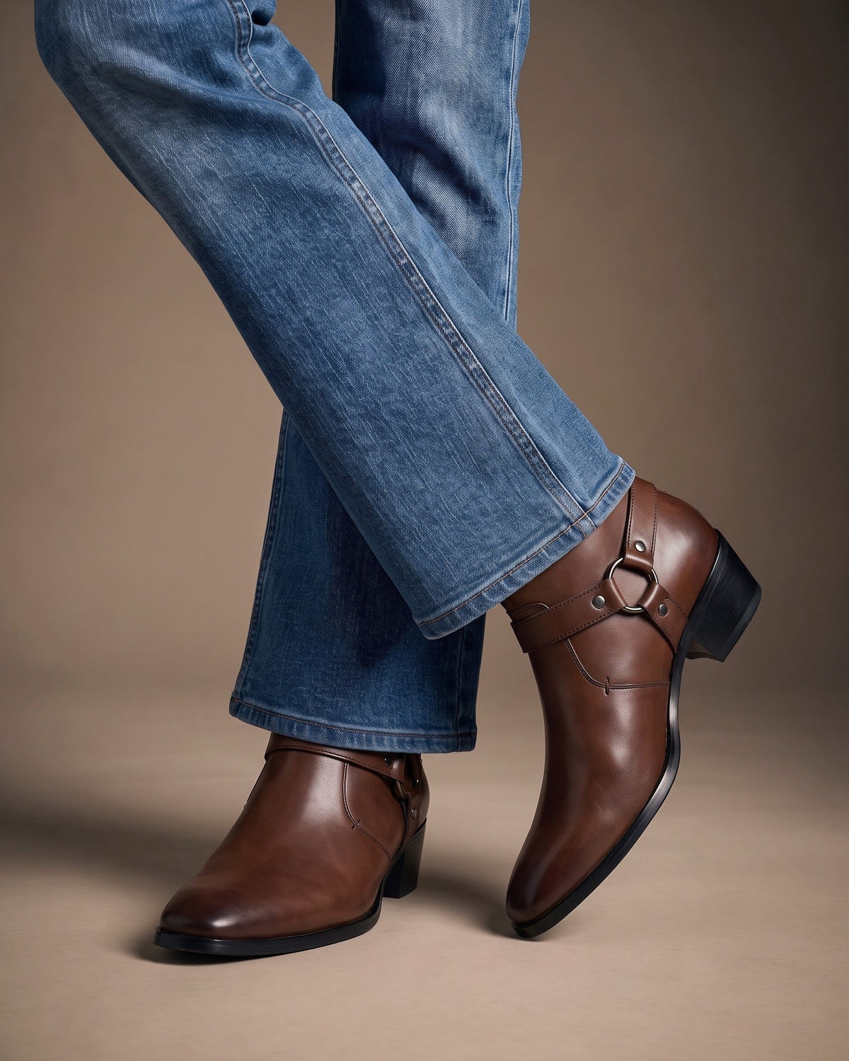 HUGO LAURENT™ | Umberto Leather Harness Boot