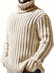 HUGO LAURENT™ | Textured High-Neck Sweater for Men