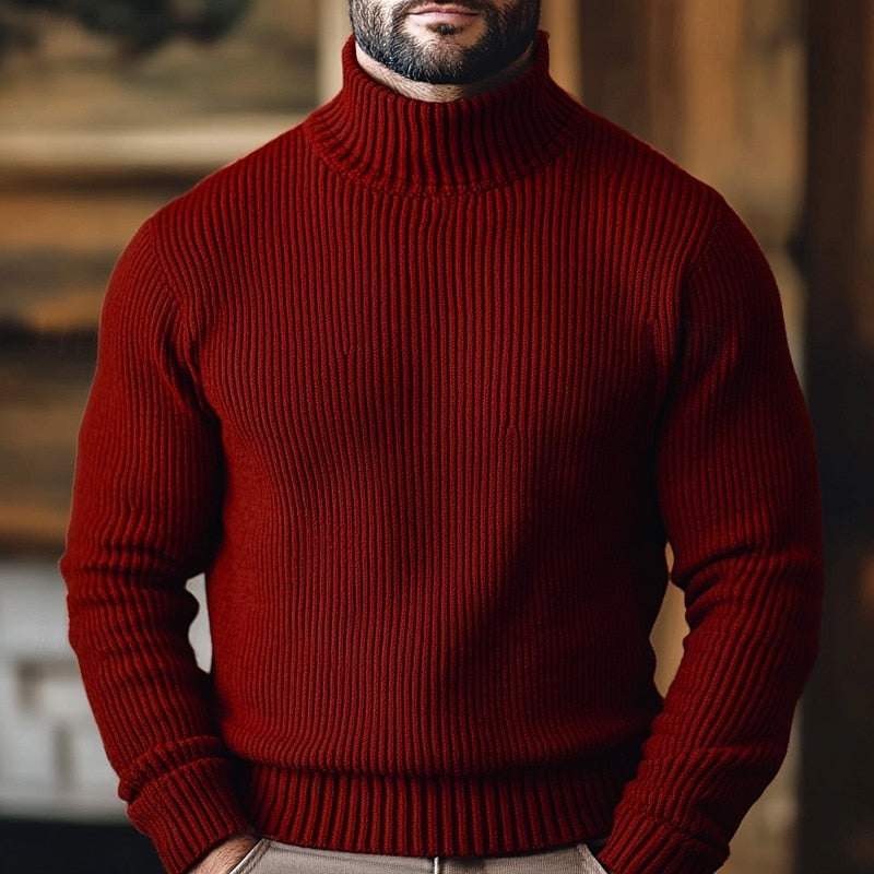 HUGO LAURENT™ | Ribbed Turtleneck Sweater