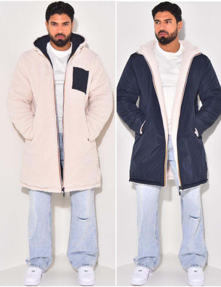 HUGO LAURENT | Men's Reversible Hooded Coat