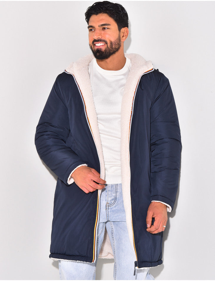 HUGO LAURENT | Men's Reversible Hooded Coat