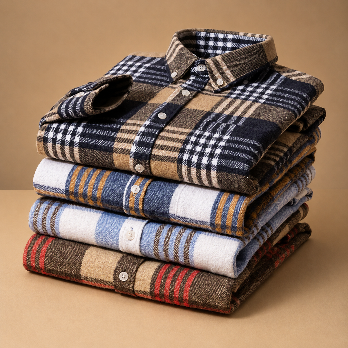 HUGO LAURENT™ | Rockwell Brushed Cotton Flannel Shirt