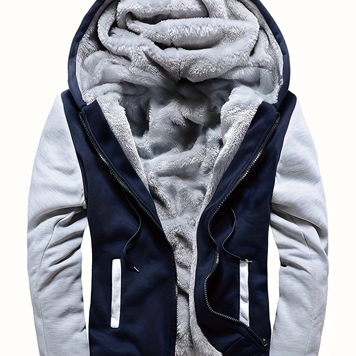 HUGO LAURENT™ | Men's Pattern Hooded Zip-Up Sweatshirt