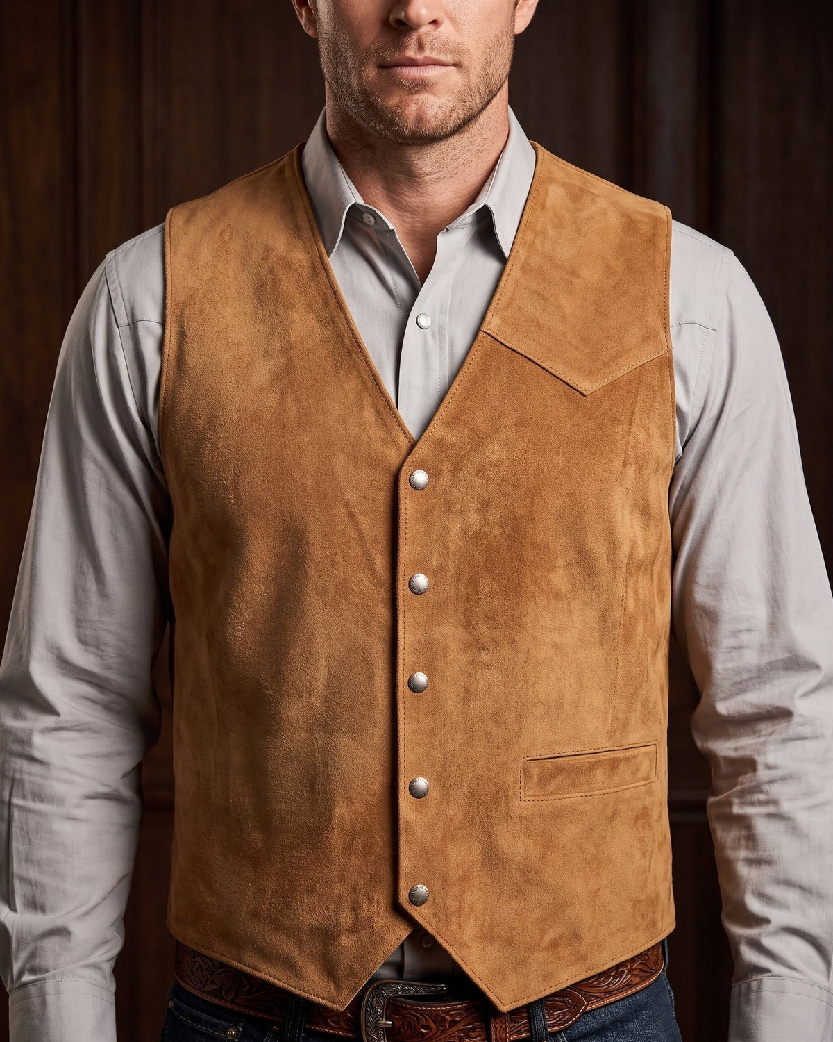 HUGO LAURENT™ | Brushed Suede Look Vest