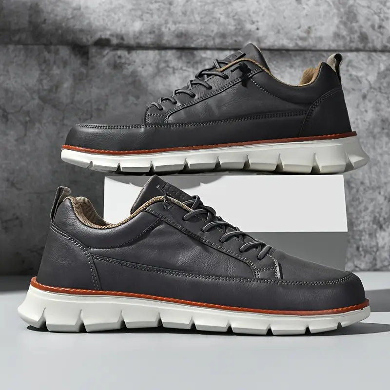 HUGO LAURENT | LEATHER SNEAKERS WITH SUPPORT