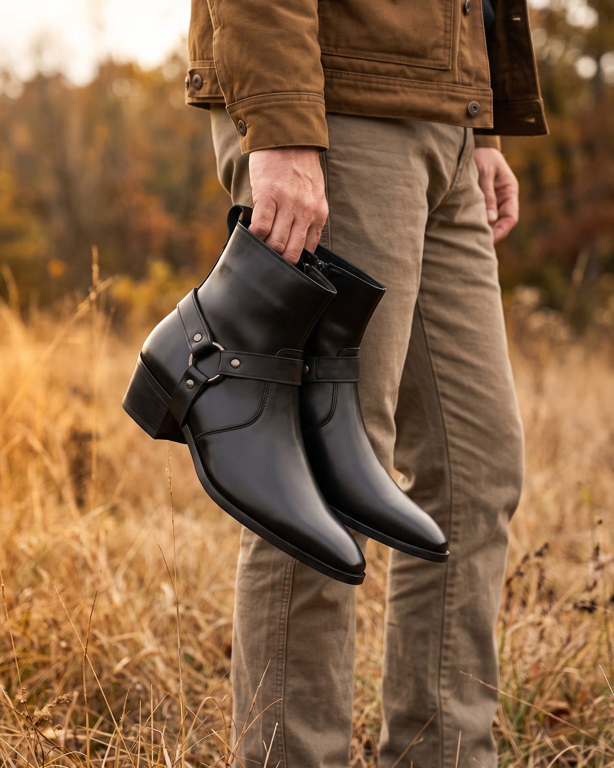 HUGO LAURENT™ | Umberto Leather Harness Boot