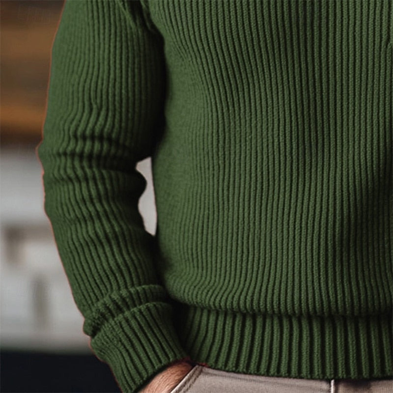 HUGO LAURENT™ | Ribbed Turtleneck Sweater