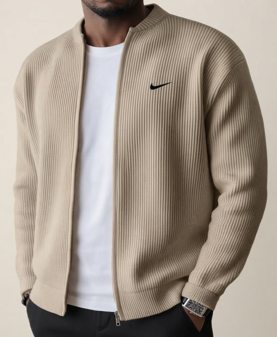 HUGO LAURENT™ | Ribbed Knit Cardigan Jacket with Zipper