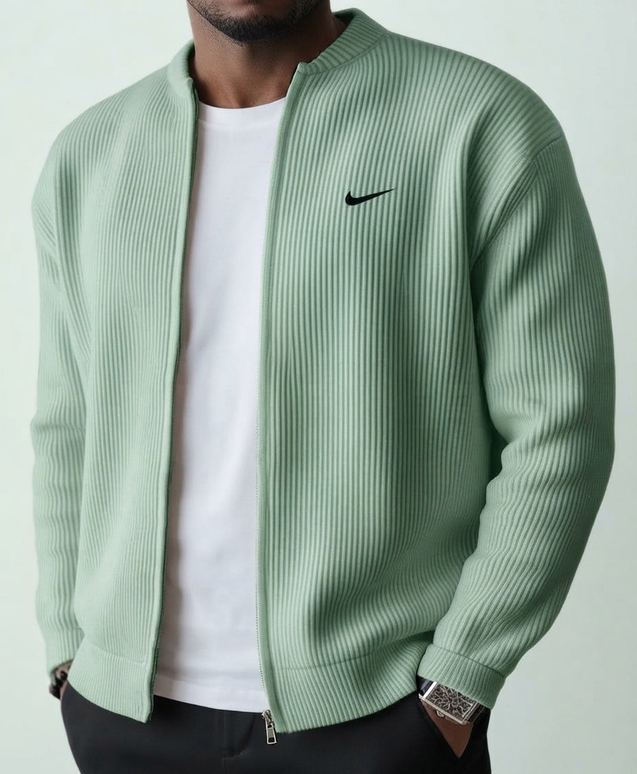 HUGO LAURENT™ | Ribbed Knit Cardigan Jacket with Zipper