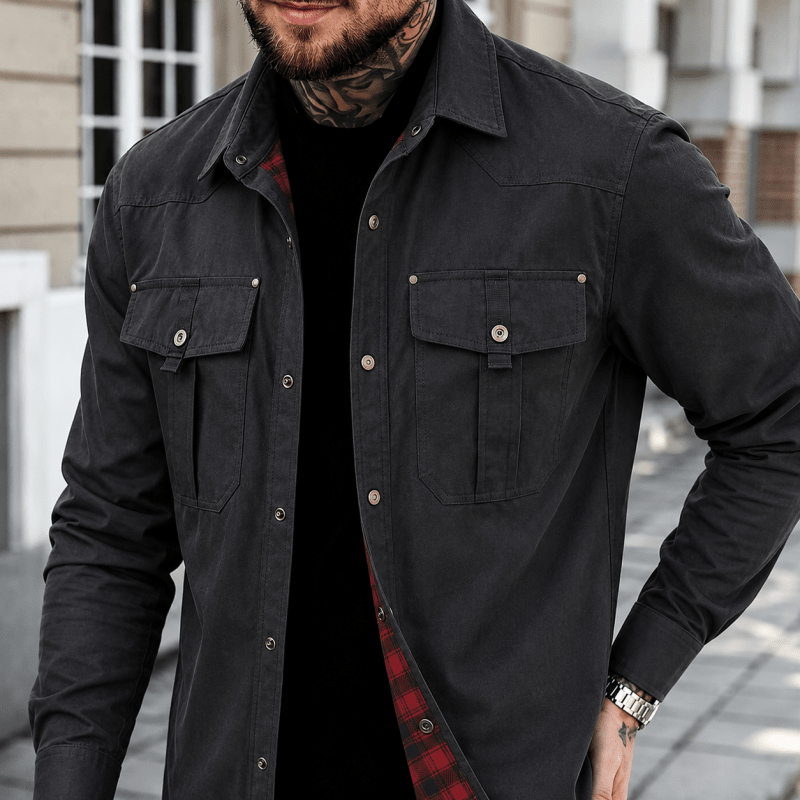 HUGO LAURENT™ | Flannel Lined Shacket