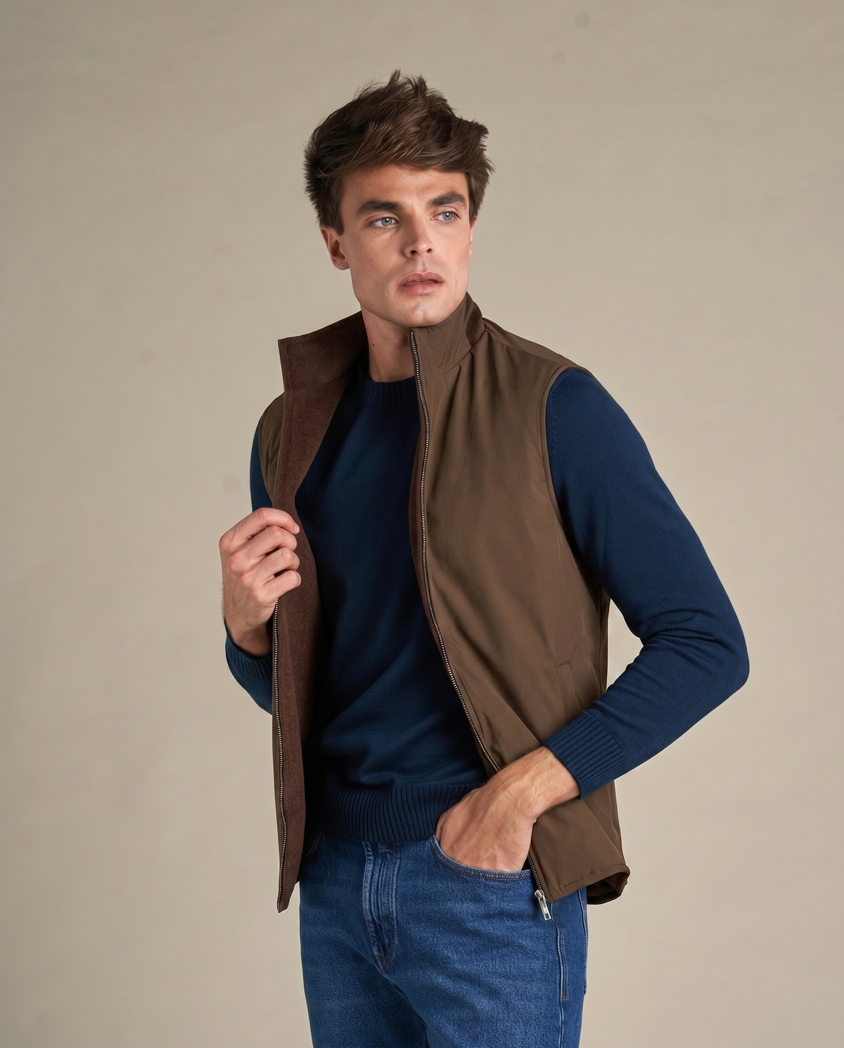 HUGO LAURENT™ | Reversible Wool Vest