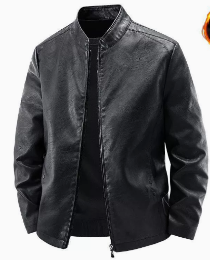 HUGO LAURENT™ | Vintage Fleece Lined Leather Jacket