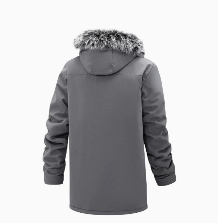 HUGO LAURENT™ | Men's Windproof Hooded Thermal Mid-Length Parka Jacket