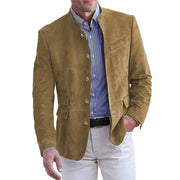 HUGO LAURENT™ | Men's Collar Suede Blazer