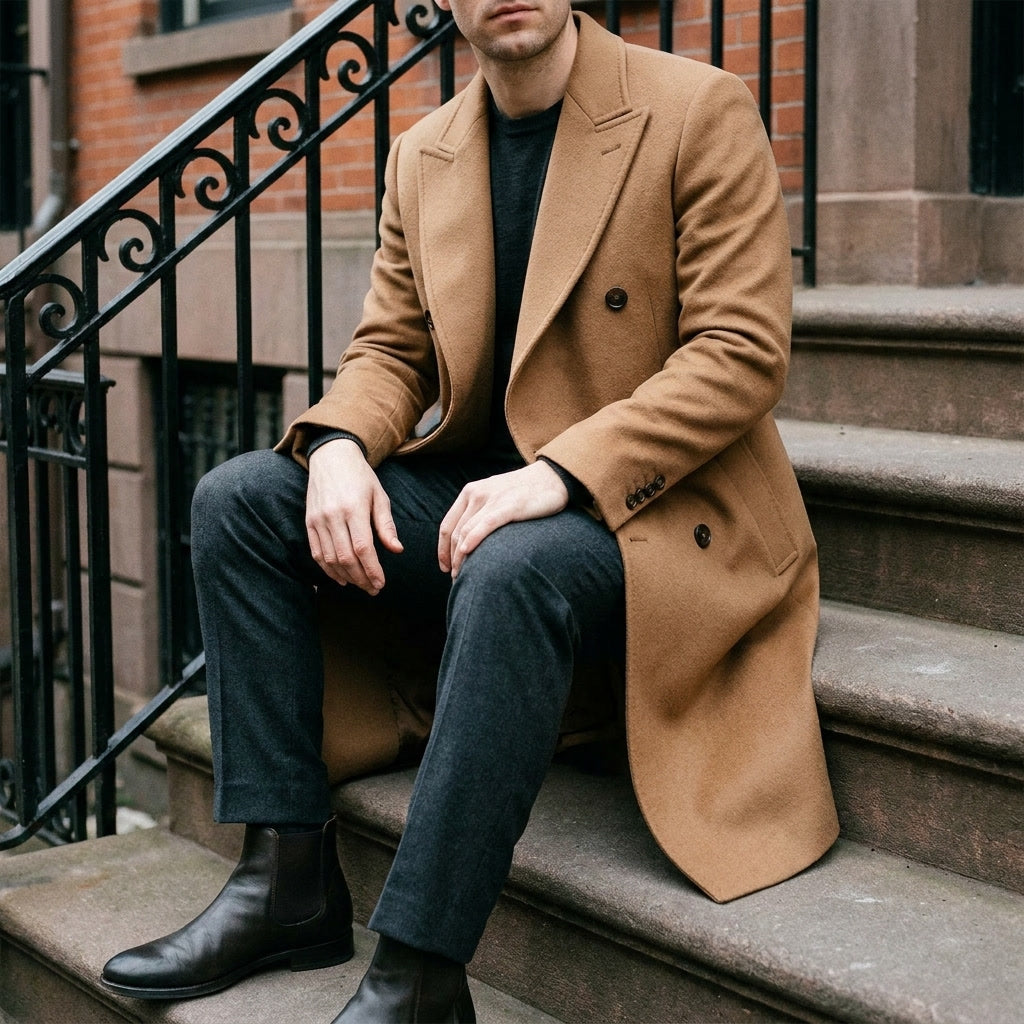HUGO LAURENT™ | Rothwell Wool Overcoat