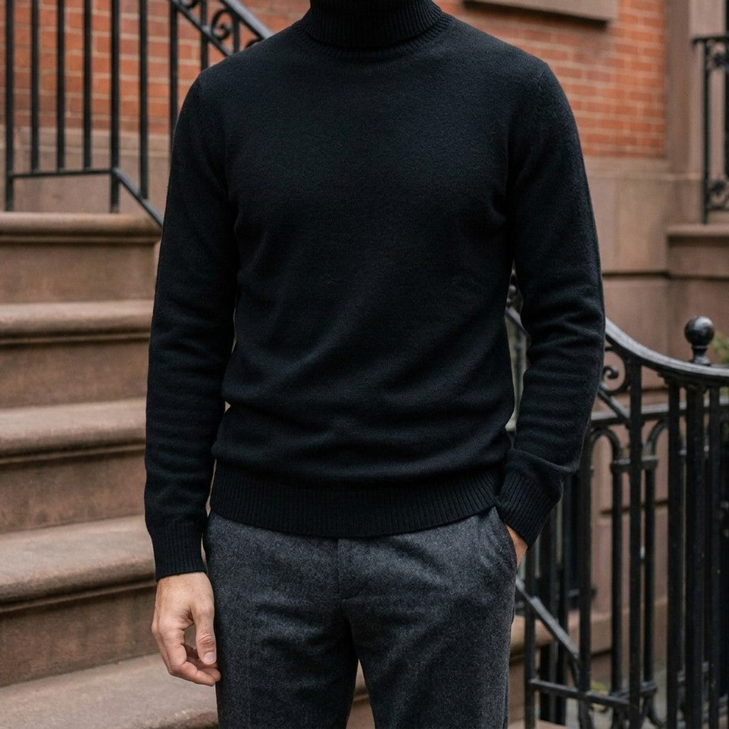 HUGO LAURENT™ | Clarkson Merino Wool Turtleneck