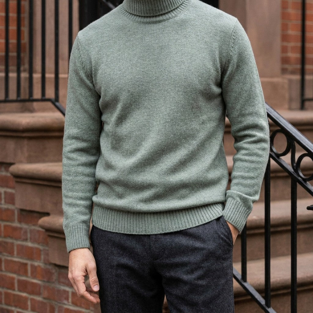 HUGO LAURENT™ | Clarkson Merino Wool Turtleneck