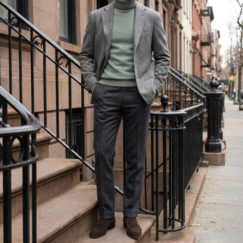 HUGO LAURENT™ | Clarkson Merino Wool Turtleneck