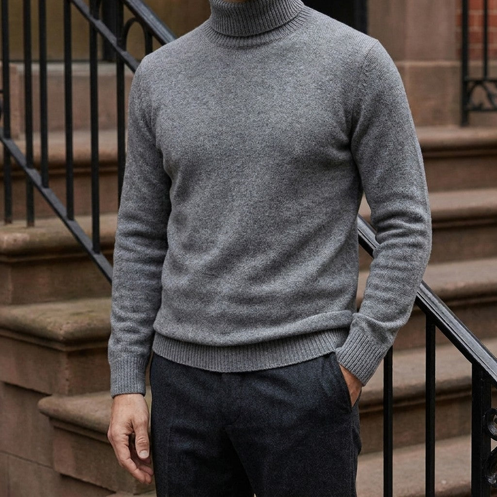 HUGO LAURENT™ | Clarkson Merino Wool Turtleneck