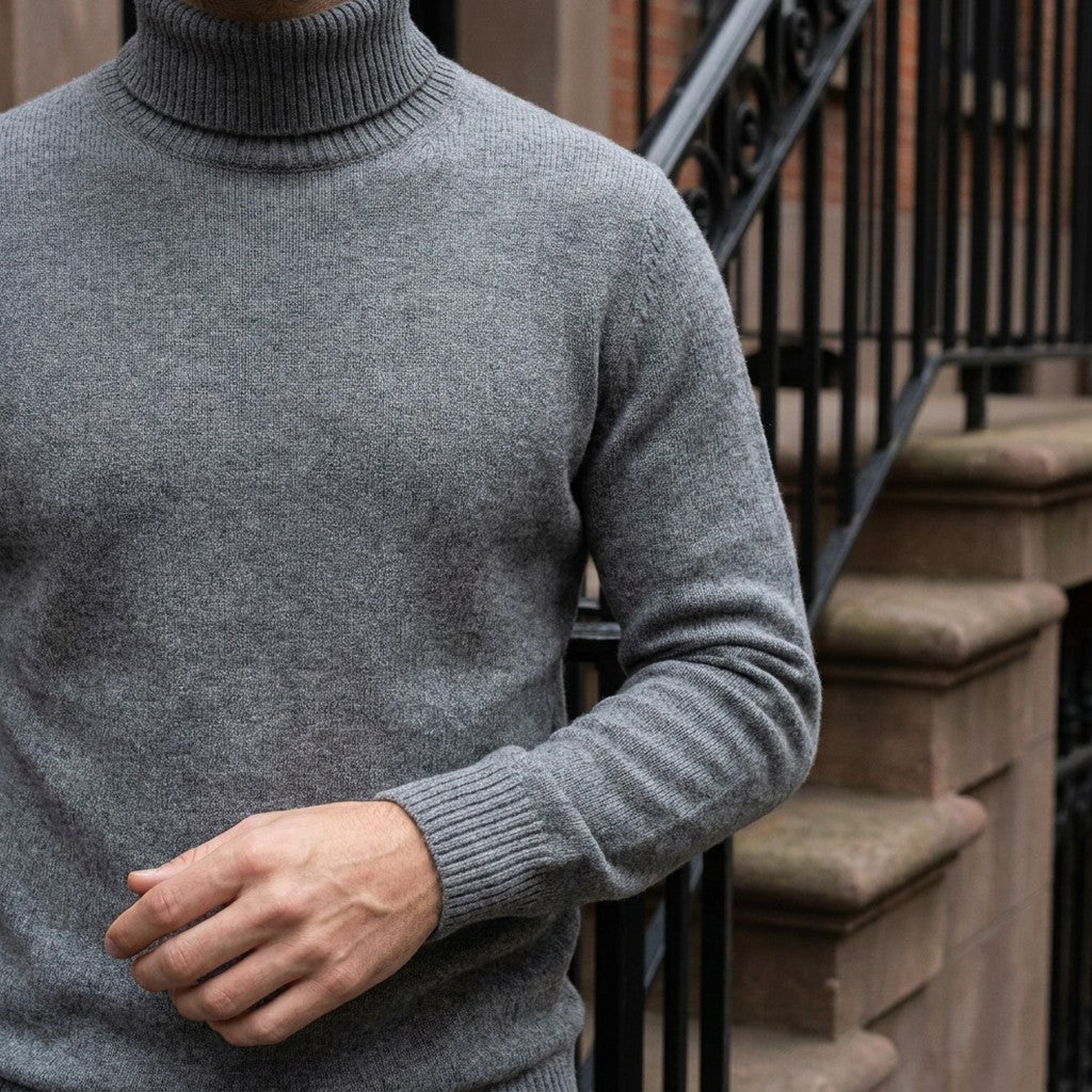 HUGO LAURENT™ | Clarkson Merino Wool Turtleneck