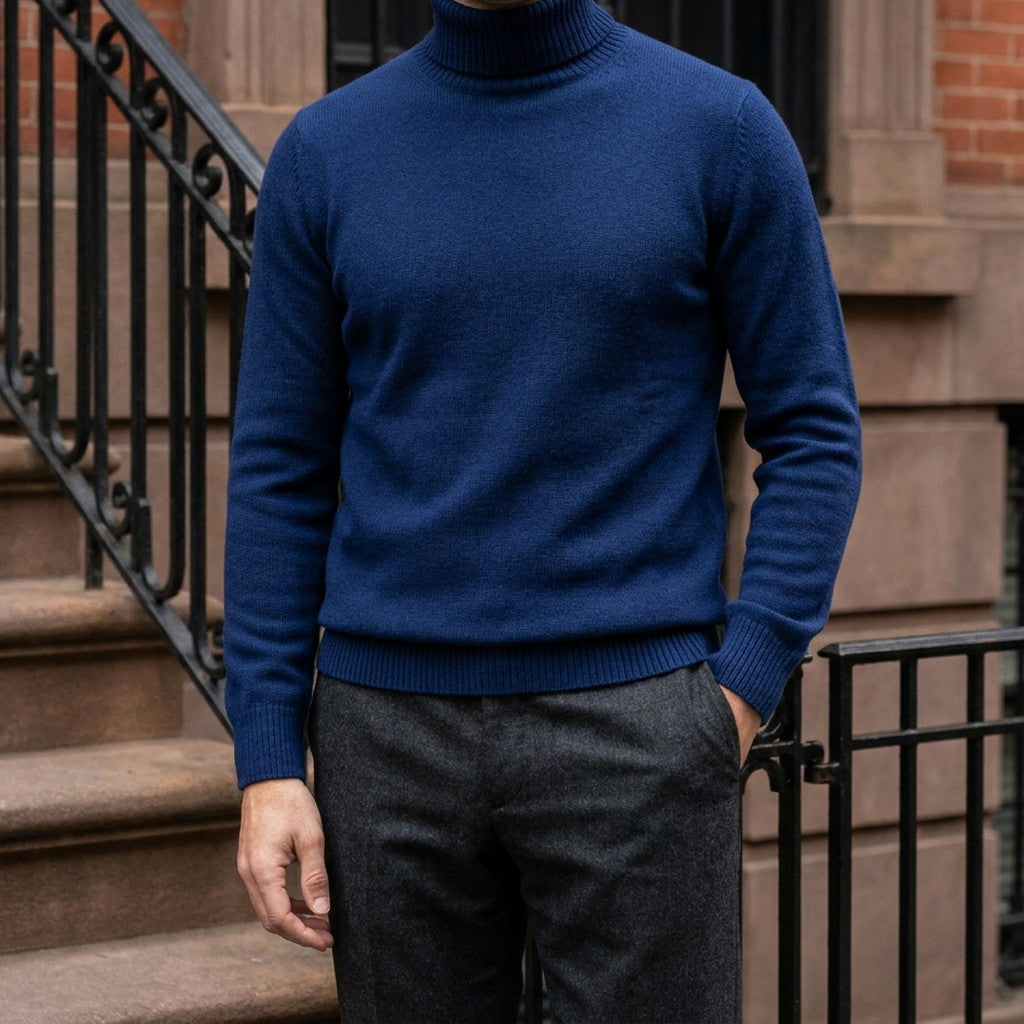 HUGO LAURENT™ | Clarkson Merino Wool Turtleneck