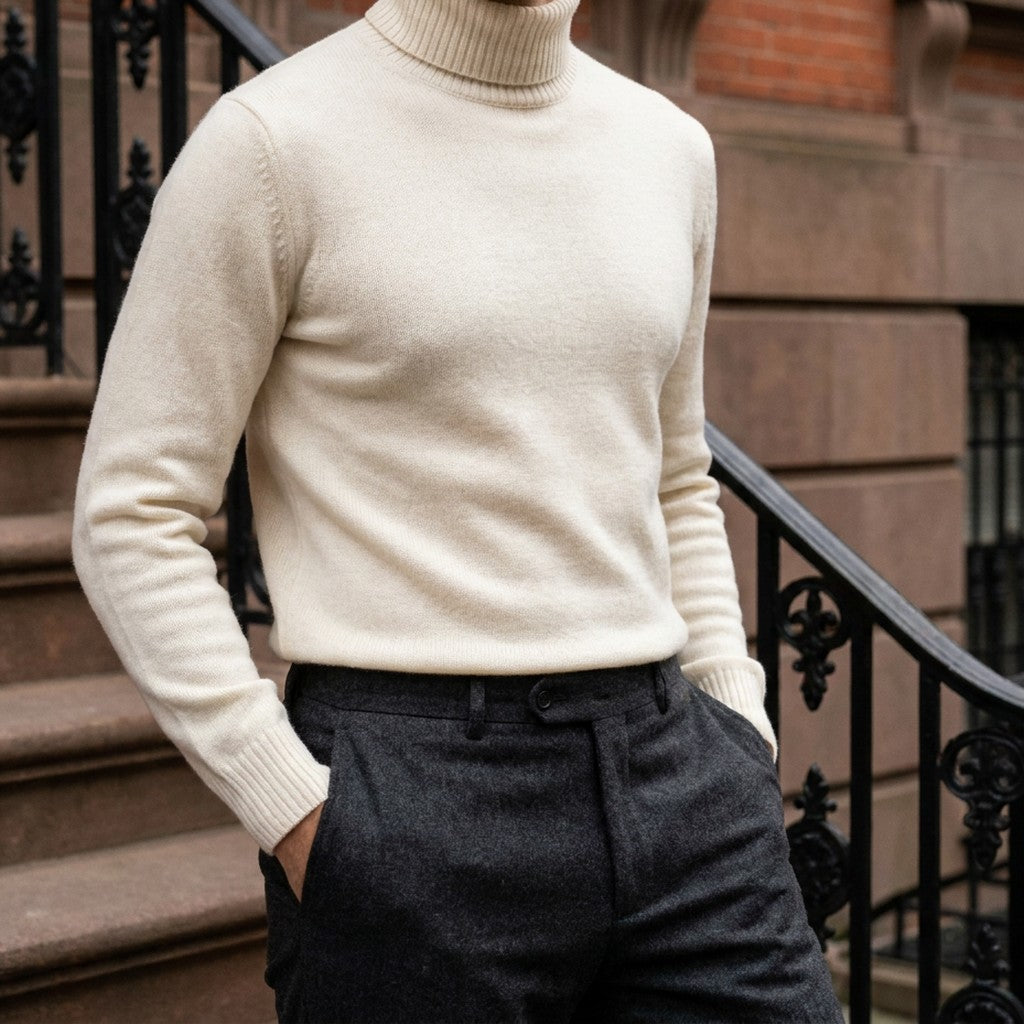 HUGO LAURENT™ | Clarkson Merino Wool Turtleneck