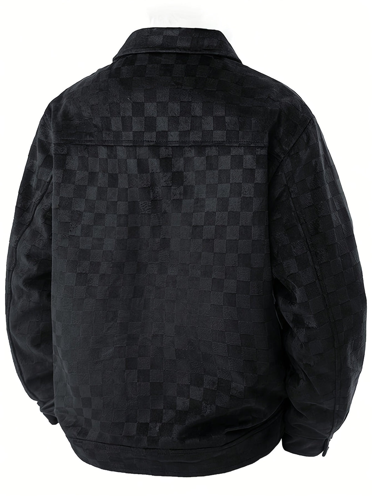 HUGO LAURENT™ | Mavrick Checkered Suede Jacket