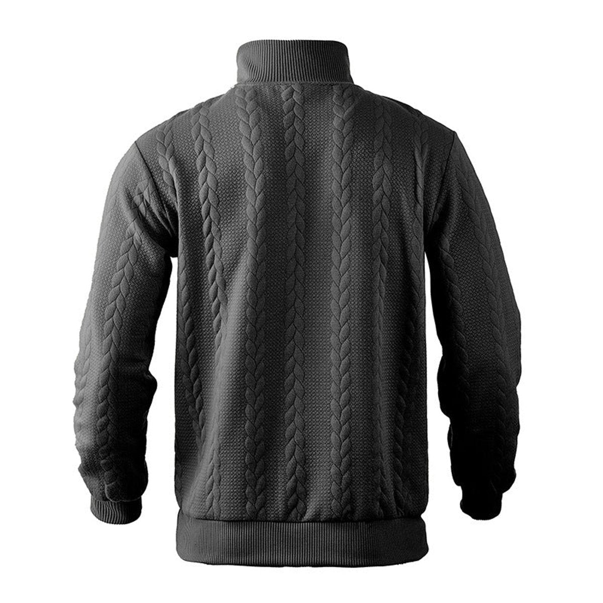HUGO LAURENT™ | Cable-Knit Quarter-Zip Pullover Sweater