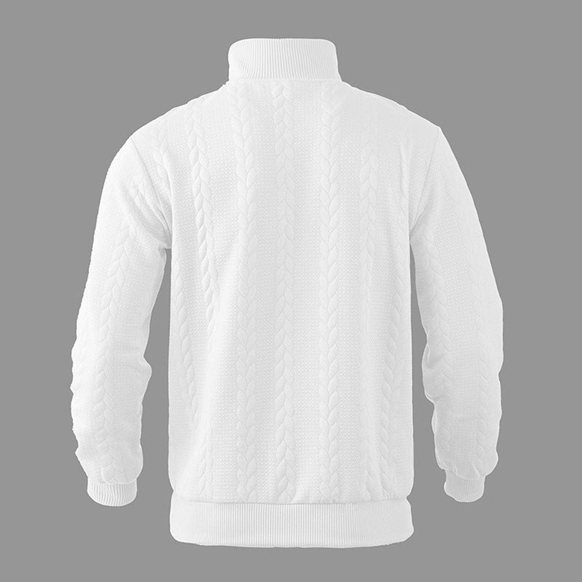 HUGO LAURENT™ | Cable-Knit Quarter-Zip Pullover Sweater