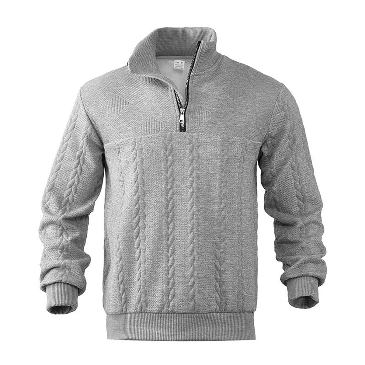HUGO LAURENT™ | Cable-Knit Quarter-Zip Pullover Sweater
