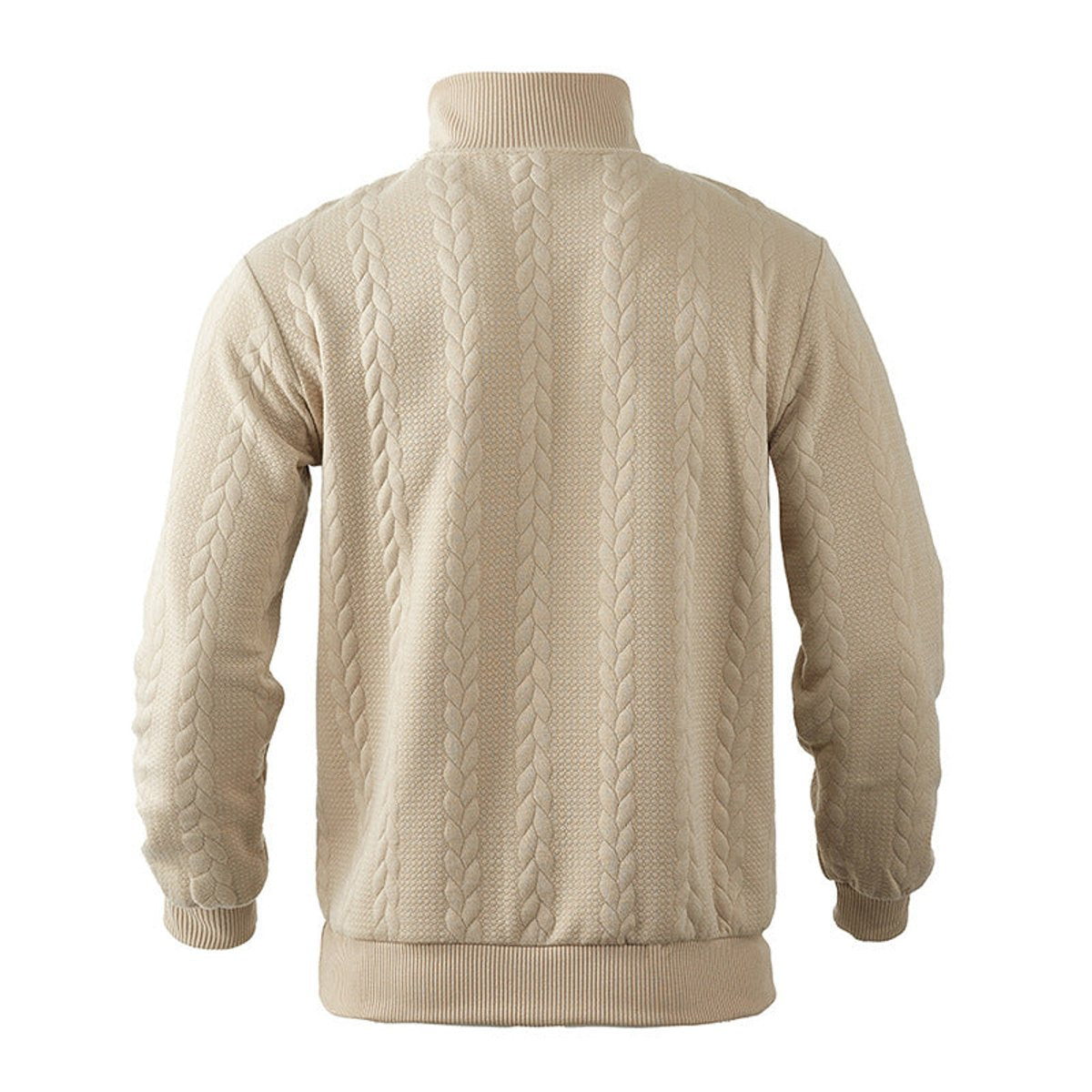 HUGO LAURENT™ | Cable-Knit Quarter-Zip Pullover Sweater