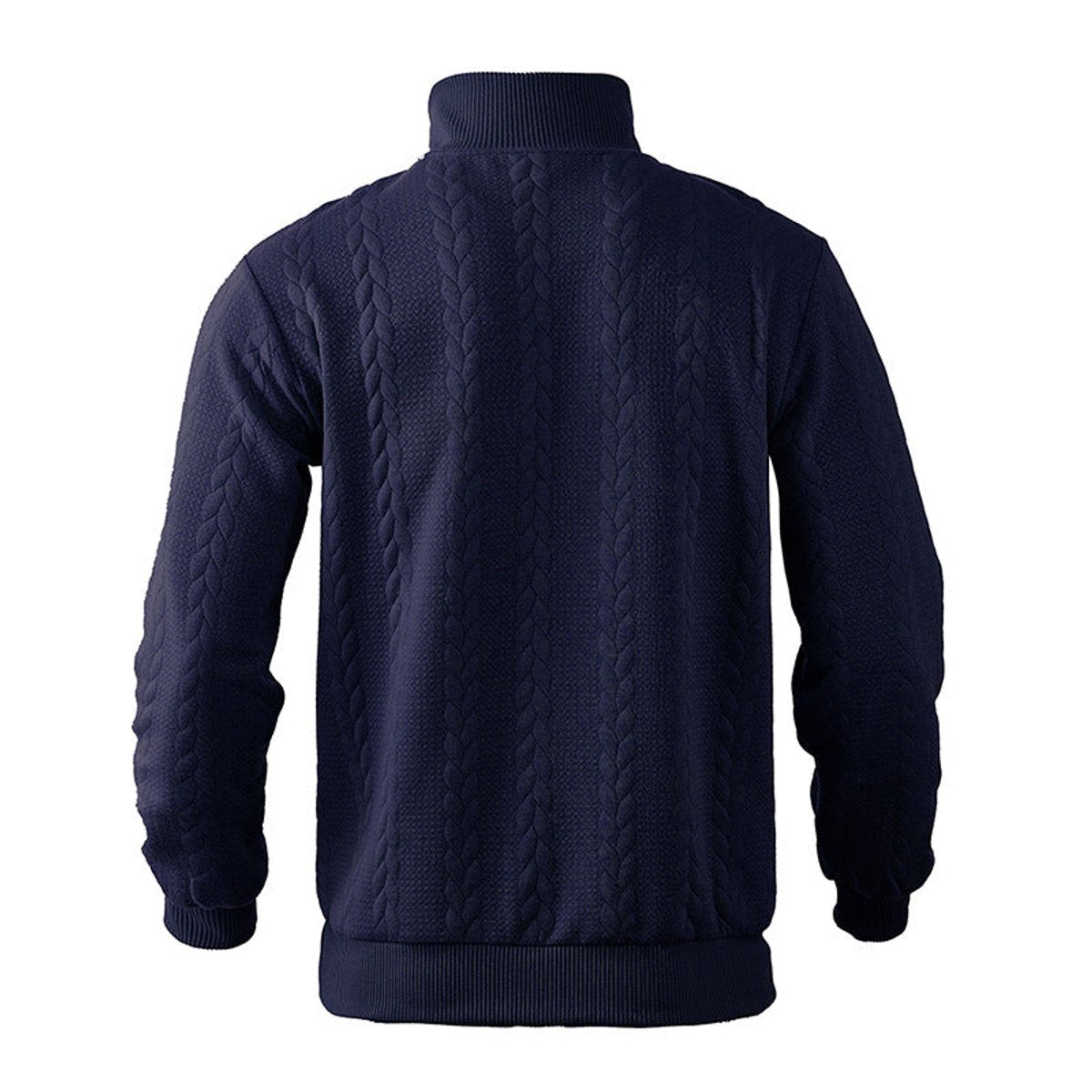 HUGO LAURENT™ | Cable-Knit Quarter-Zip Pullover Sweater