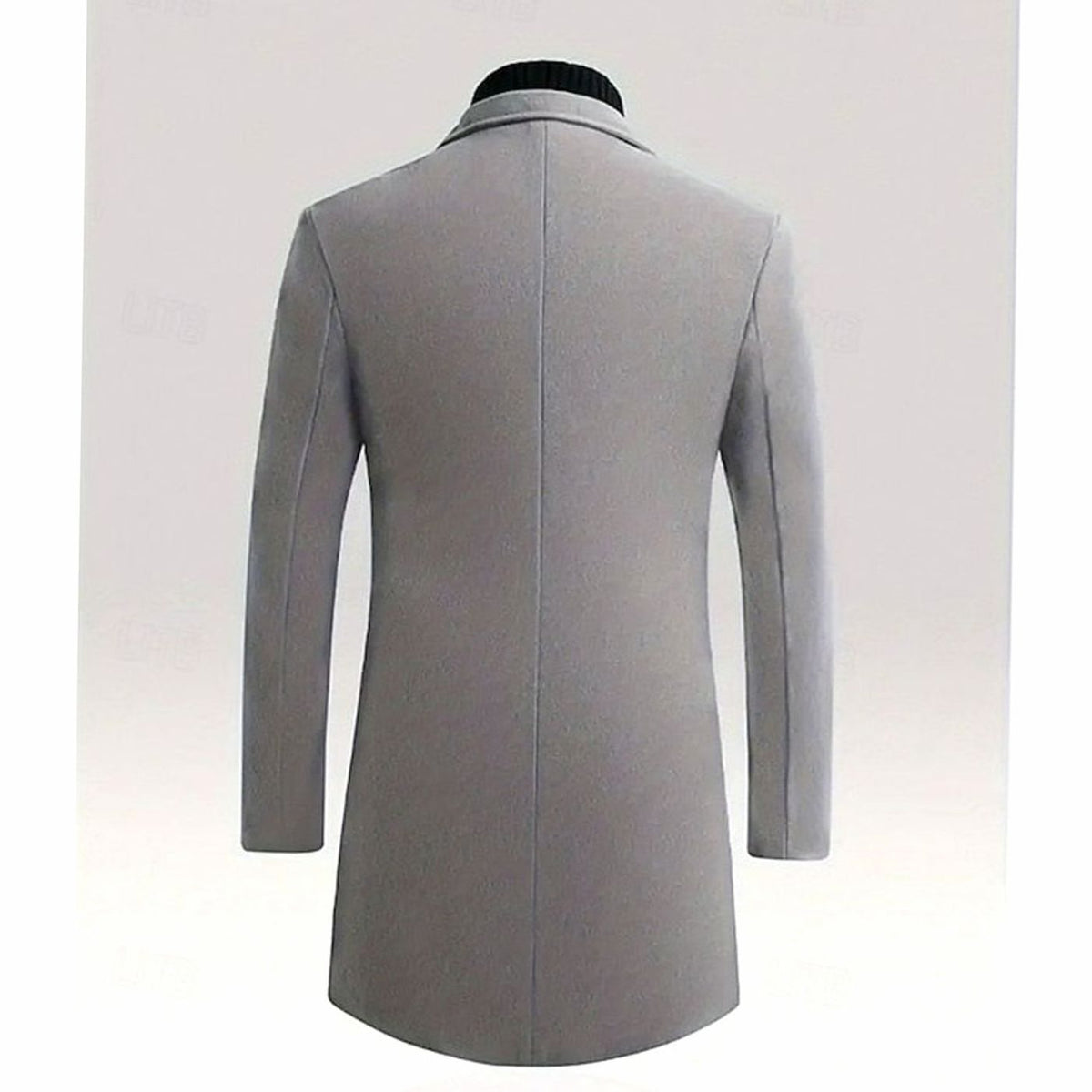 HUGO LAURENT™ | Classic Long Wool Coat Single-Breasted Overcoat