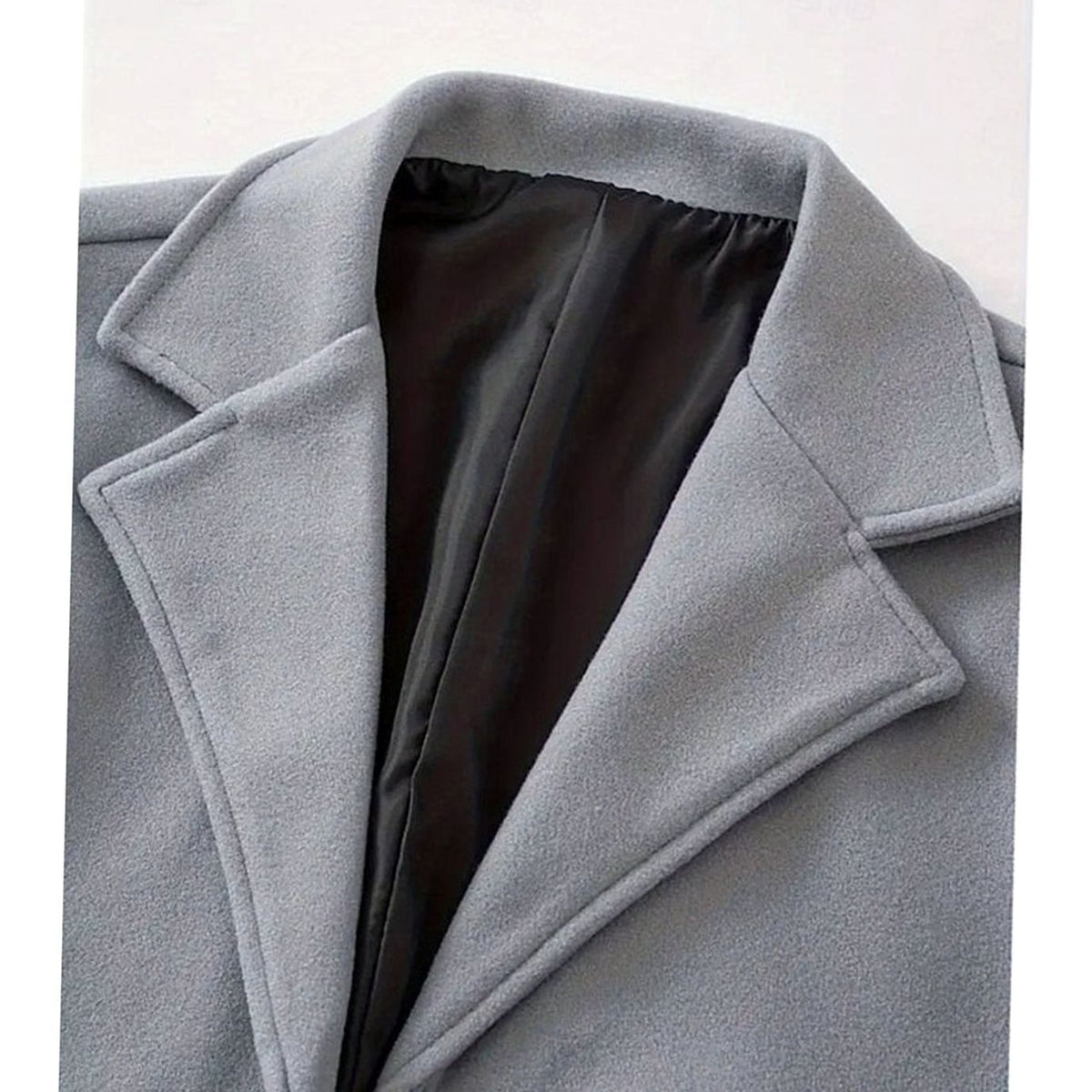 HUGO LAURENT™ | Classic Long Wool Coat Single-Breasted Overcoat