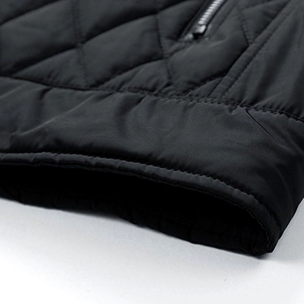 HUGO LAURENT™ | Diamond-Quilted Stand-Collar Full-Zip Jacket