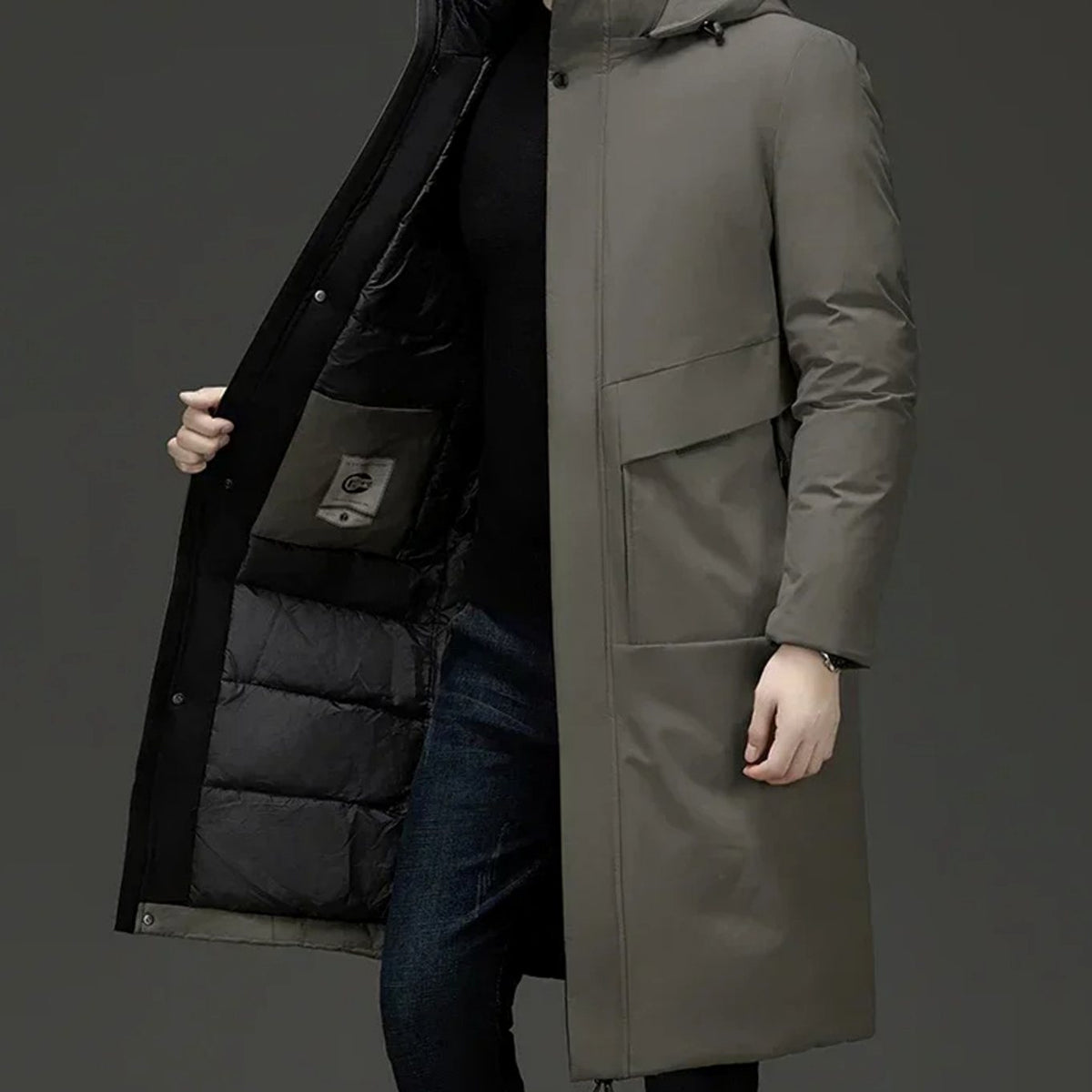 HUGO LAURENT™ | Insulated Hooded Long Puffer Winter Coat
