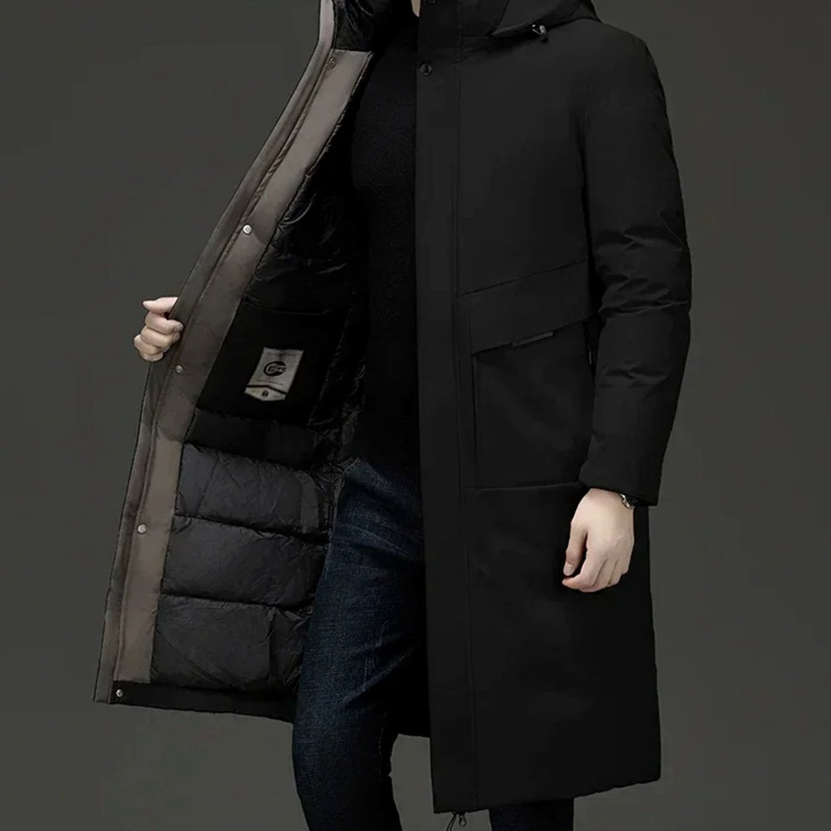HUGO LAURENT™ | Insulated Hooded Long Puffer Winter Coat