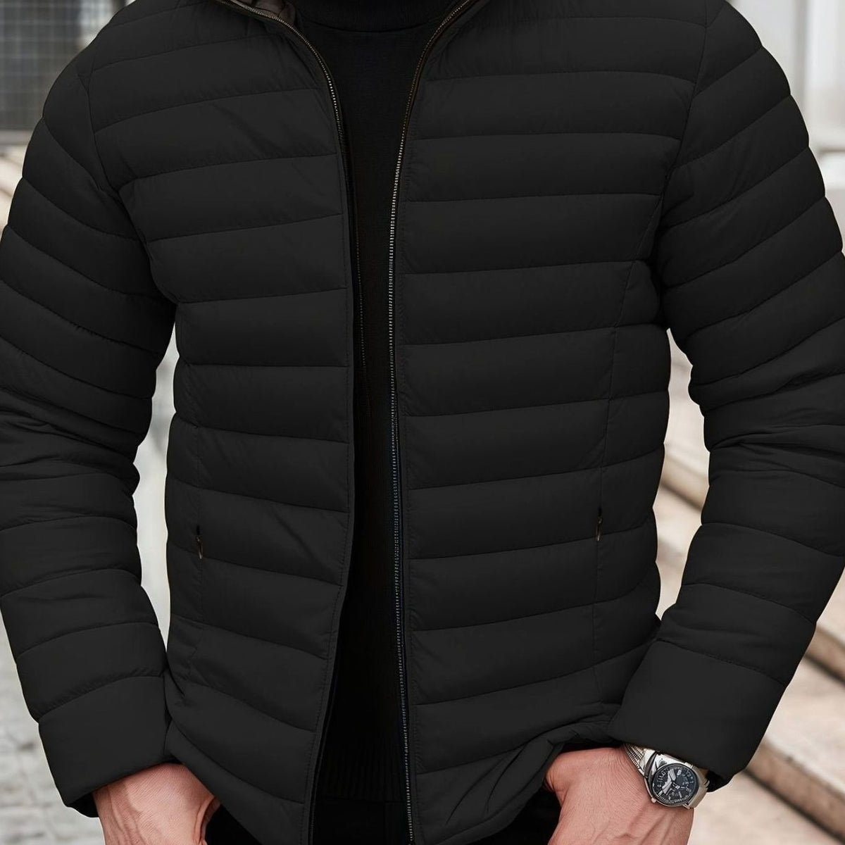 HUGO LAURENT™ | Lightweight Quilted Zip-Up Puffer Jacket