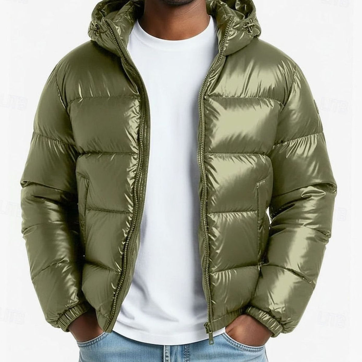 HUGO LAURENT™ | Quilted Hooded Coated Puffer Jacket