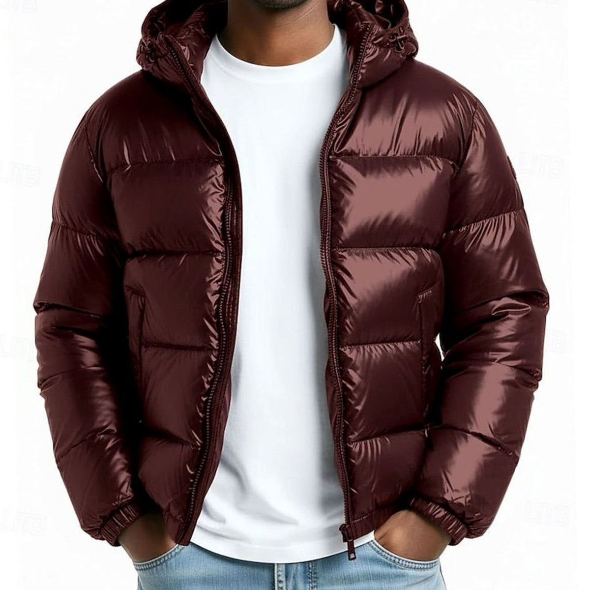 HUGO LAURENT™ | Quilted Hooded Coated Puffer Jacket