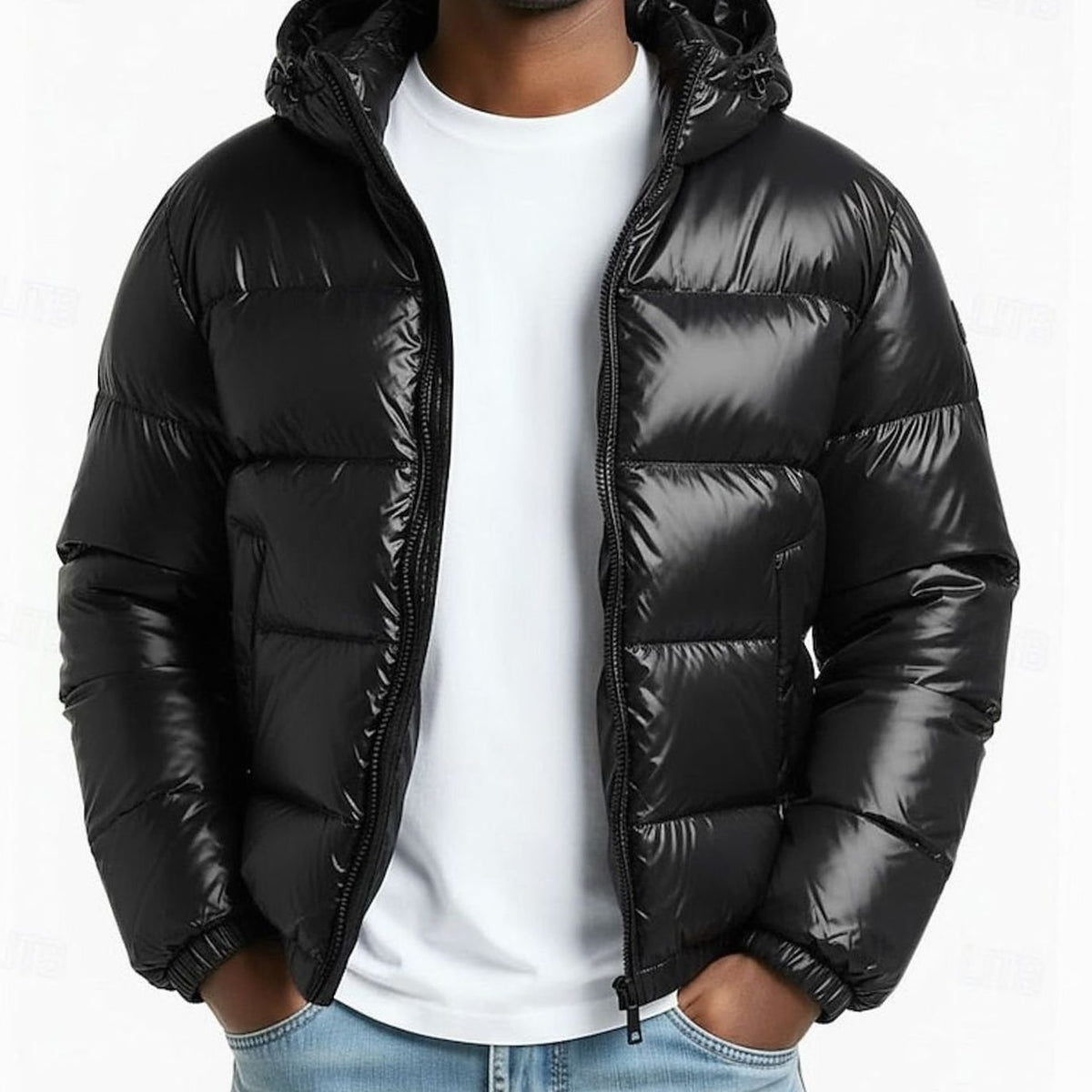HUGO LAURENT™ | Quilted Hooded Coated Puffer Jacket
