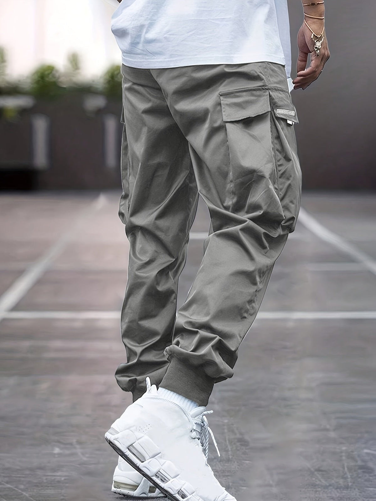 HUGO LAURENT™ | Relaxed-Fit Drawstring Cargo Jogger Pants with Ribbed Ankle Cuffs