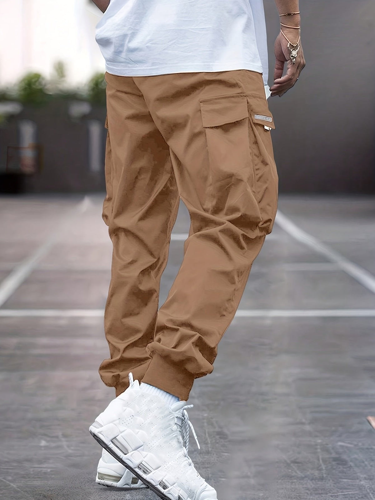 HUGO LAURENT™ | Relaxed-Fit Drawstring Cargo Jogger Pants with Ribbed Ankle Cuffs