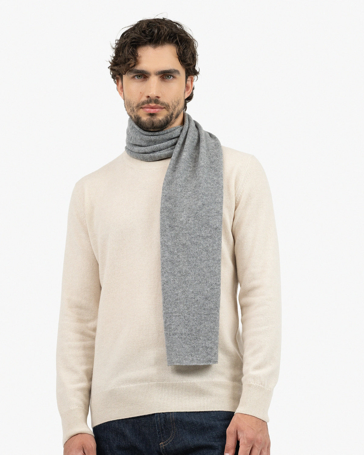 HUGO LAURENT™ | Men's Essential Scarf - Medium Grey