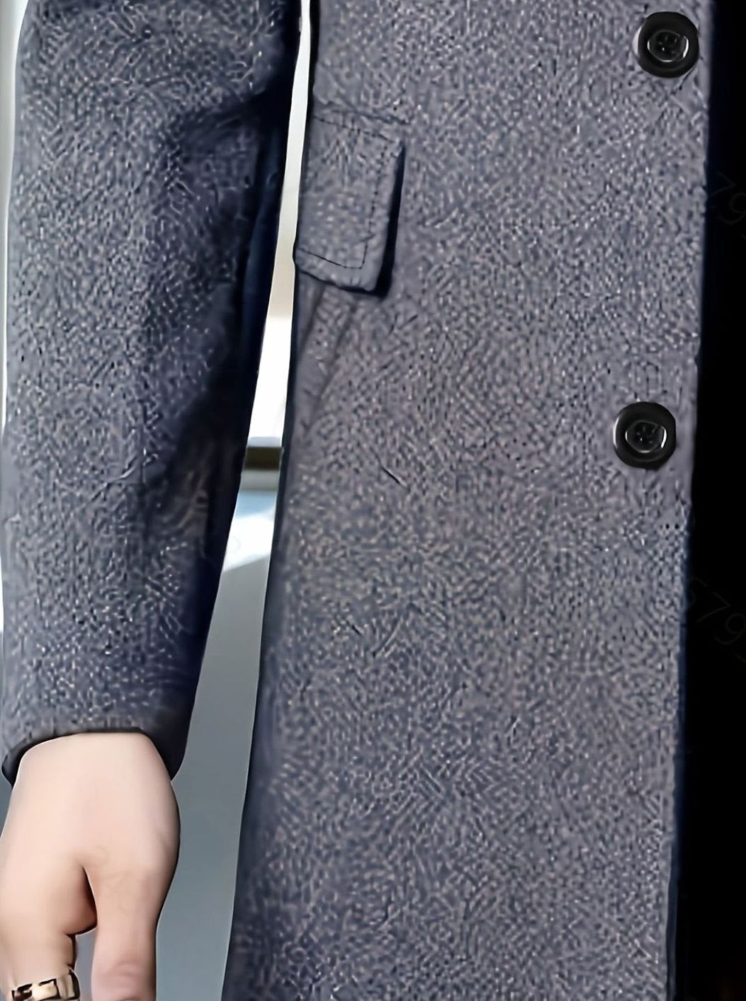 HUGO LAURENT™ | Single-Breasted Wool Overcoat with Classic Collar