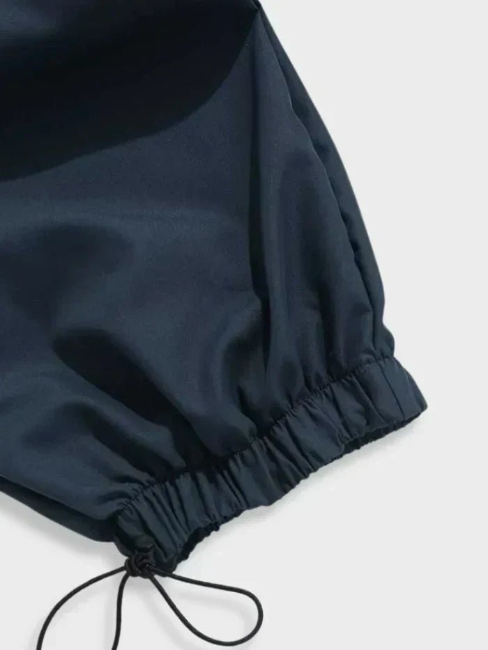HUGO LAURENT™ | Wide-Leg Cargo Pants with Elastic Waist and Toggle Cuffs